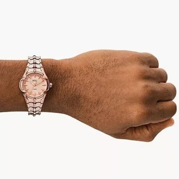 Diesel Vert Three-Hand Rose Gold-Tone Stainless Steel Watch - DZ5604 - Picture 3 of 5